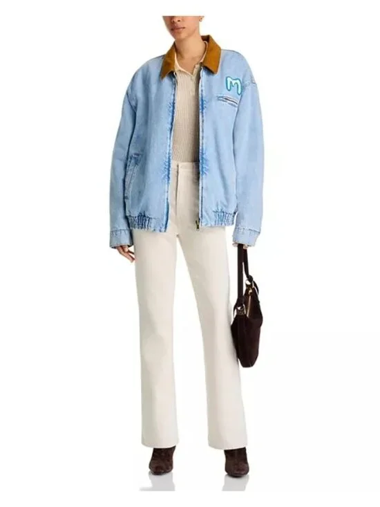 Mother SNACKS! The Super Sizer Deep Fried Denim Jacket Small NWT - Picture 3 of 3